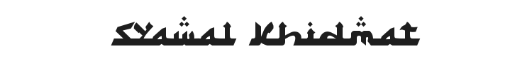 Syawal Khidmat Font Preview