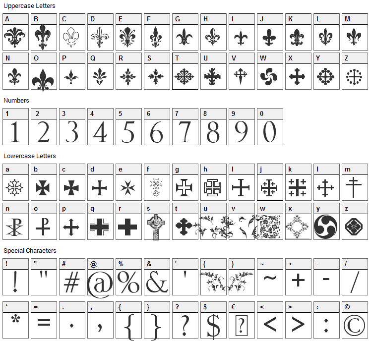 Symbols Latin 104