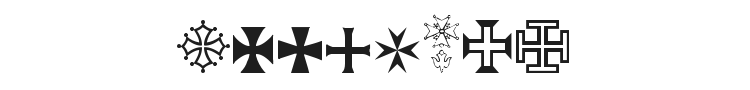 Symbol Crucifix Font Preview