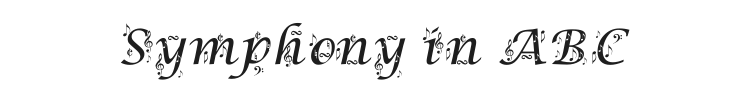 Symphony in ABC Font Preview