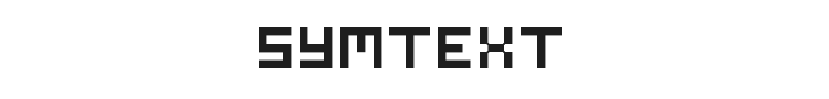 Symtext Font