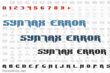 Syntax Error / Syntax Terror Font