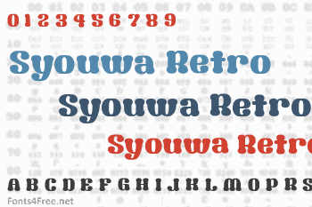 Syouwa Retro Pop Font