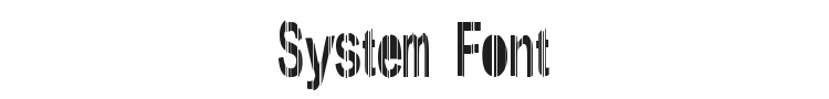 System Font