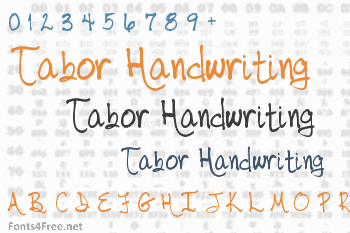 Tabor Handwriting Font