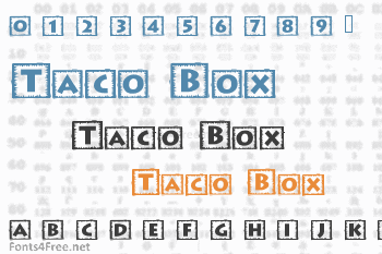 Taco Box Font