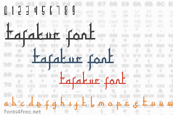 Tafakur Font