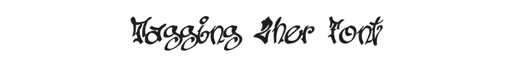 Tagging Zher Font Preview