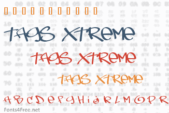 Tags Xtreme Font