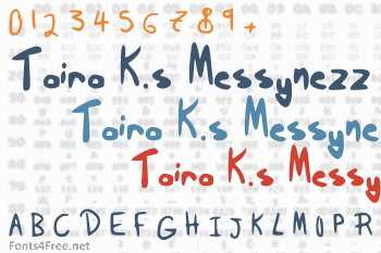 Taira K.s Messynezz Font