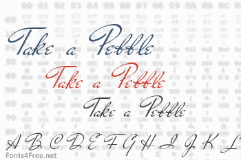 Take a Pebble Font