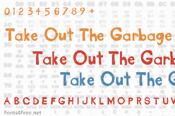 Take Out The Garbage Font