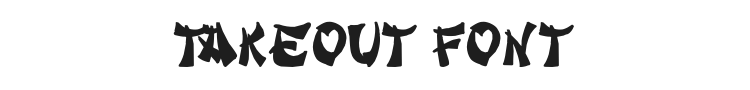 Takeout Font Preview