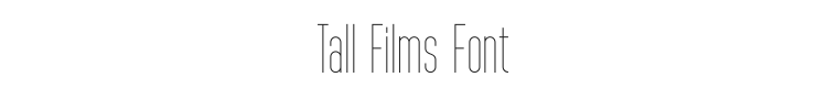 Tall Films Font