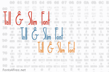 Tall & Slim Font