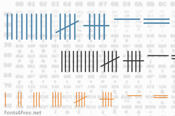 Tally Mark Font