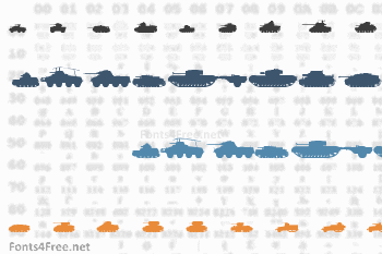 Tanks WW2 Font