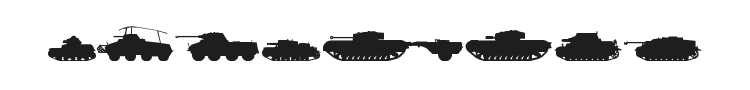 Tanks WW2 Font Preview