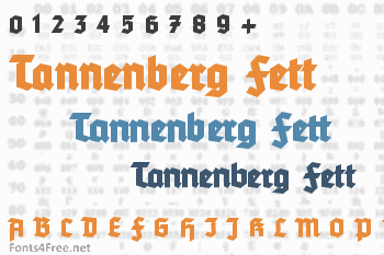 Tannenberg Fett Font