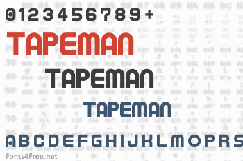 Tapeman Font