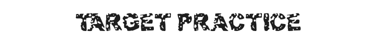 Target Practice Font Preview