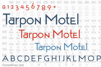 Tarpon Motel Font