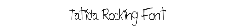 Tatida Rocking Font