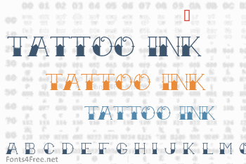 Tattoo Ink Font