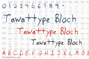 Tawattype Bloch Font