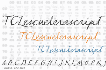 TCLescuelerascript Font