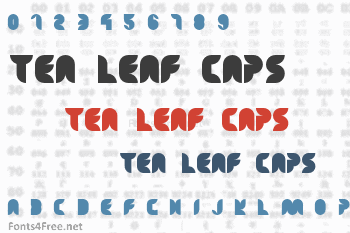 Tea Leaf Caps Font