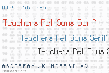 Teachers Pet Sans Serif Font
