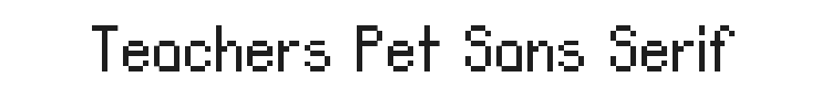 Teachers Pet Sans Serif Font Preview