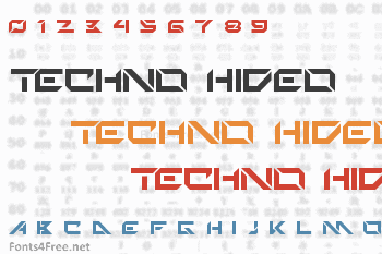 Techno Hideo Font