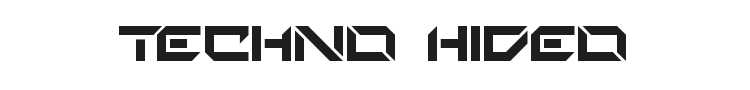 Techno Hideo Font