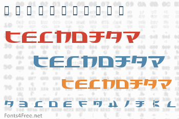 Tecnojap Font