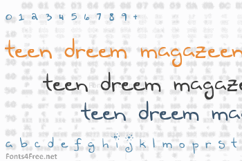Teen Dreem Magazeen Font