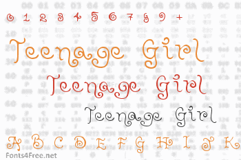 Teenage Girl Font