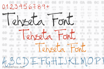 Tehzeta Font