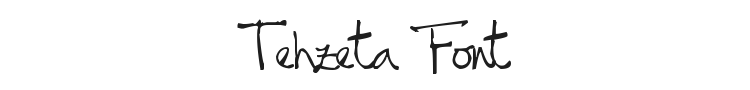 Tehzeta Font