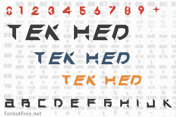 Tek Hed Font