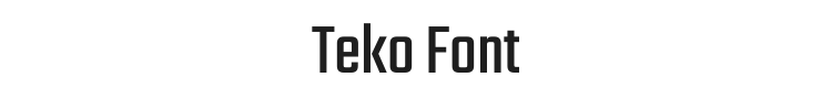 Teko Font Preview