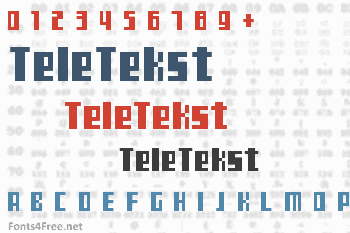 TeleTekst Font