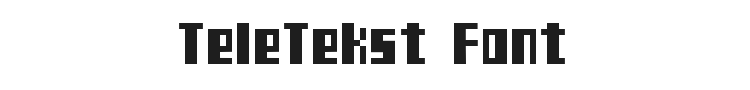 TeleTekst Font