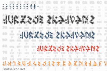 Temphis Knotwork Font