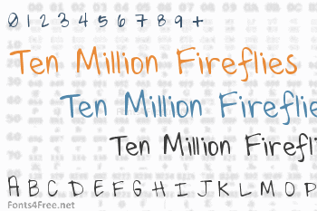 Ten Million Fireflies Font