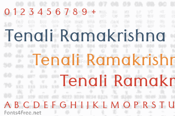 Tenali Ramakrishna Font