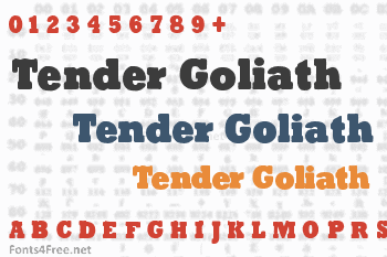 Tender Goliath Font