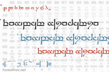 Tengwar Sindarin Font