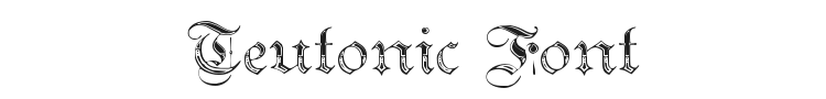 Teutonic Font Preview